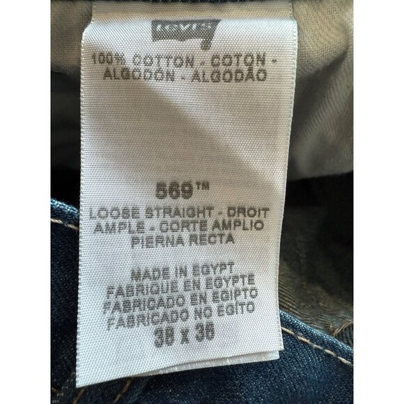 Levi’s 569 Jeans Men’s Measures Size 38 x 32.5 Loose Straight Cotton - Picture 5 of 8